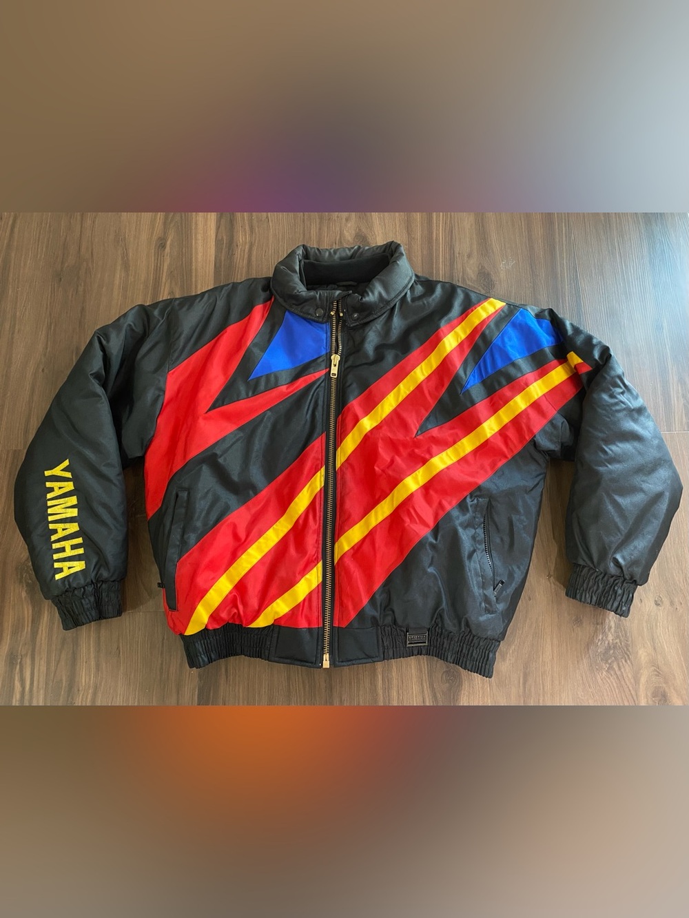 Vintage Yamaha Snowmobile Jacket Men’s size XL Racing Print